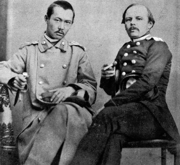 1859 CHokan Chinkisovitch Valikhanov and Fyodr Mikhajlovitch Dostoyevskiy