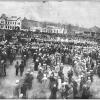 1917 Коканд Демонстрация Приветствующая  Кокандскую Автономию на Крепостной Стене